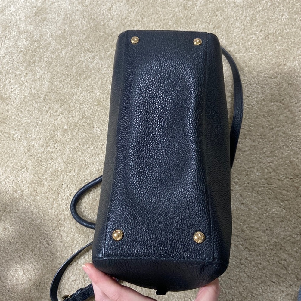 NEW Michael Kors black pebble leather shoulder bag, handle tote - Picture 5 of 6